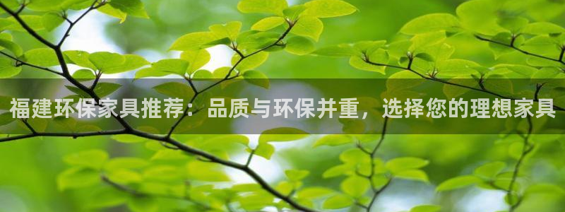 杏宇平台到底能玩吗：福建环保家具推荐：品质与环保并重，选择您
